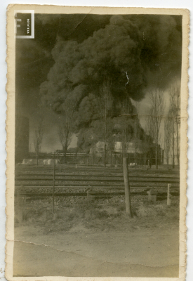 Incendio en la Compañía Nacional de Petróleo en 1934