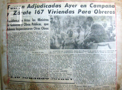 Recorte de nota periodística del diario Clarín