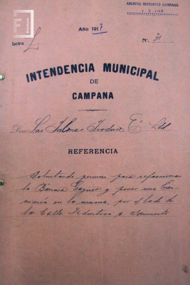 Expediente Municipal de 1917 foja 4