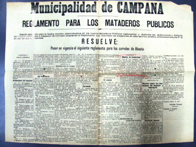 Comunicado oficial de la Municipalidad de Campana 