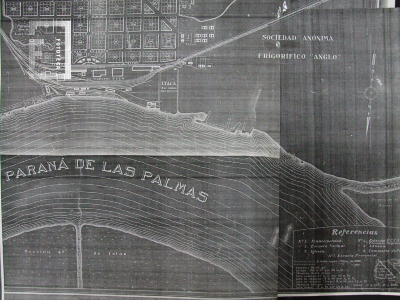 Plano del frigorífico Anglo S.A