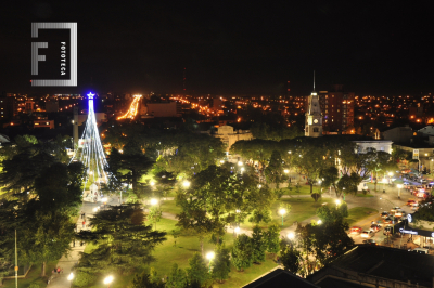 Vista aérea de la Plaza Eduardo Costa