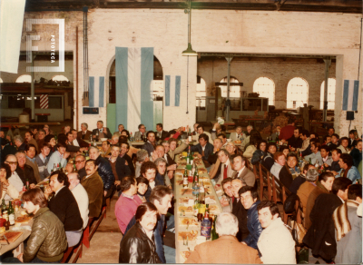 Almuerzo de trabajadores ferroviarios por el centenario del ferrocarril