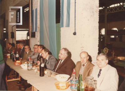 Almuerzo de trabajadores ferroviarios por el centenario del ferrocarril