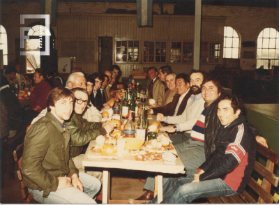 Almuerzo de trabajadores ferroviarios por el centenario del ferrocarril