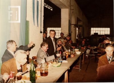 Almuerzo de trabajadores ferroviarios por el centenario del ferrocarril