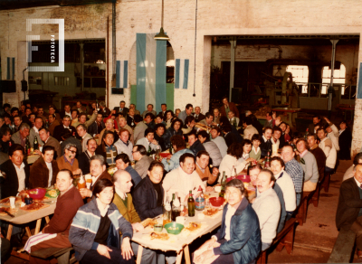 Almuerzo de trabajadores ferroviarios por el centenario del ferrocarril