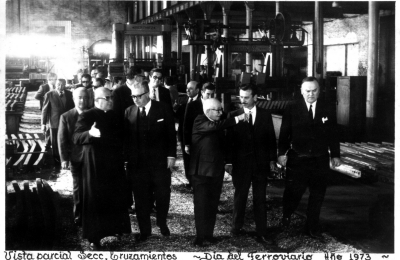 Visita del Intendente Calixto Dellepiane, Ramón Pereyra (Secretario de gobierno) y el ex Intendente Alberto Armesto 