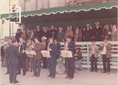 Banda Municipal celebrando el aniversario del paso a la inmortalidad del General José de San Martín