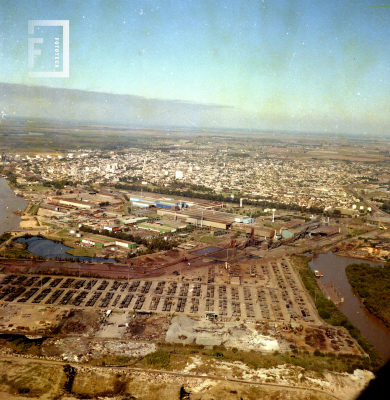 Vista aérea del sector oeste de Siderca