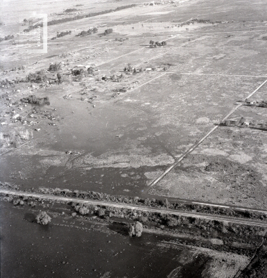 Vista aérea de zona de alta tensión de Siderca