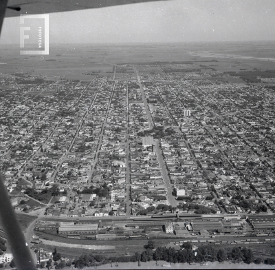 Vista aérea de la ciudad de Campana