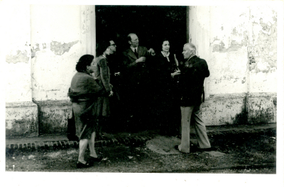 Visita de Alides Cruz y autoridades a la antigua estación de tren