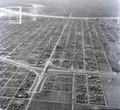 Vista aérea de la ciudad de Campana