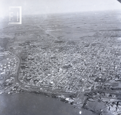 Vista aérea de la ciudad de Campana