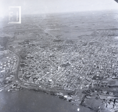 Vista aérea de la ciudad de Campana