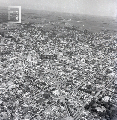 Vista aérea de la ciudad de Campana