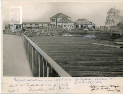 Muelle en el puerto antes de que lleguen las vías