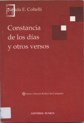 ¨ Constancia de los días y los versos ¨ de Nélida Coltelli