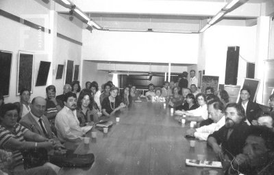 Reunión de artistas campanenses en la Biblioteca Pública Municipal