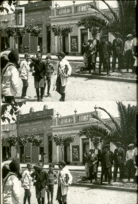 Niños jugando en la Calle Real