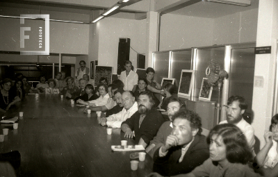 Reunión de artistas campanenses en la Biblioteca Pública Municipal