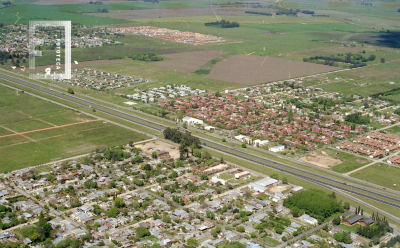Vista aerea del barrio Siderca y Lubo
