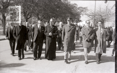 El Intendente Calixto Dellepiane junto al Obispo de San Isidro