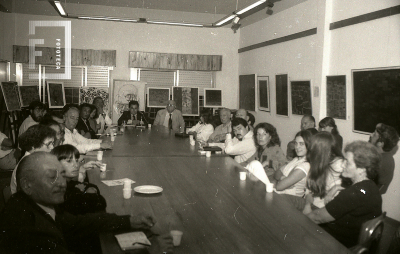 Reunión de artistas campanenses en la Biblioteca Pública Municipal