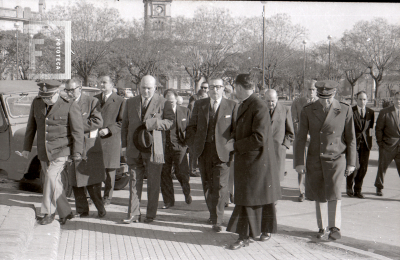 El Intendente Calixto Dellepiane junto al Obispo de San Isidro