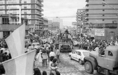 Festejos por Argentina campeón mundial de 1986