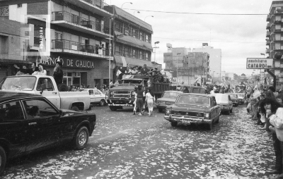 Festejos por Argentina campeón mundial de 1986