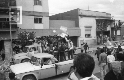 Festejos por Argentina campeón mundial de 1986