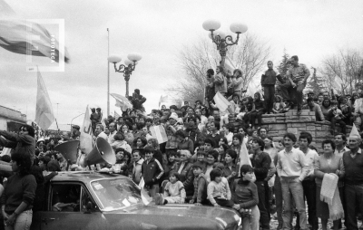 Festejos por Argentina campeón mundial de 1986