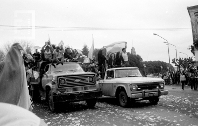 Festejos por Argentina campeón mundial de 1986