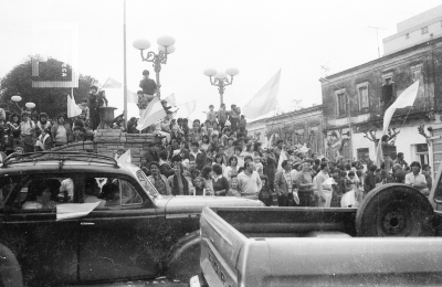 Festejos por Argentina campeón mundial de 1986