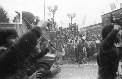 Festejos por Argentina campeón mundial de 1986