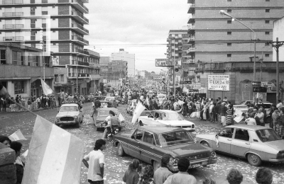 Festejos por Argentina campeón mundial de 1986