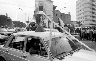 Festejos por Argentina campeón mundial de 1986