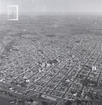 Vista aérea de la ciudad de Campana