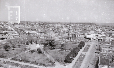 Vista aérea de la Plaza Eduardo Costa