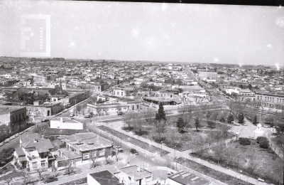 Vista aérea de la Plaza Eduardo Costa