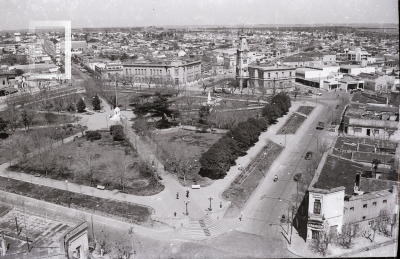 Vista aérea de la Plaza Eduardo Costa