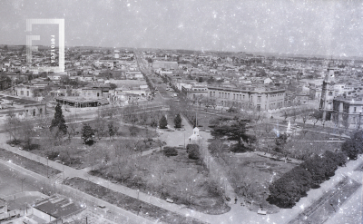 Vista aérea de la Plaza Eduardo Costa