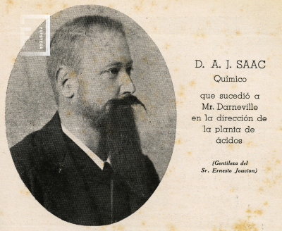 A. J. Saac, Químico de la destilería Devoto Rocha