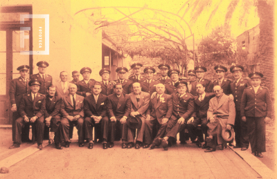 Banda municipal en el patio de la vieja intendencia
