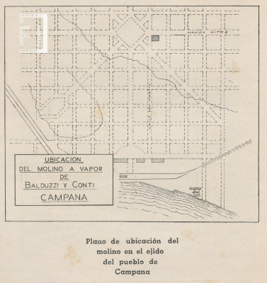Plano del molino harinero La Tahona del Barbón