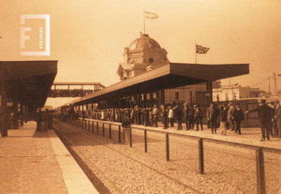 Exterior de la estación del ferrocarril