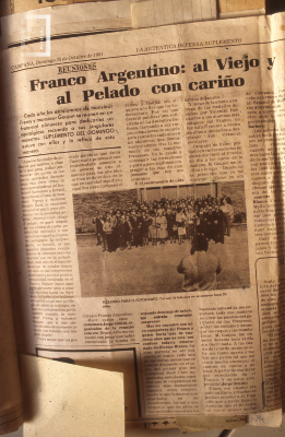 Nota periodística de la escuela Franco Argentina