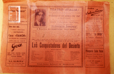 Programa de teatro "Los conquistadores del desierto"